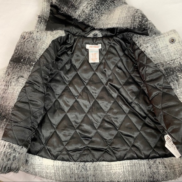JOE FRESH Baby Girls Plaid Toggle Jacket - Picture 9 of 11